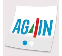 Adesivo in vinile prespaziato “AG4IN NAPOLI” per moto e auto