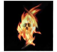 Adesivo intarsio per chitarra e basso, serie Real Fire - Teschio