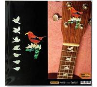 Adesivo intarsio per ukulele - Colomba tastiera marcatori & creeper hawaiano