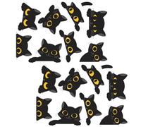 Adesivo Interruttore Gatto Nero Halloween, Set da 2, Stickers Mobili Carini, Decorazione Camera da Letto Bambini