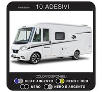 Adesivo Knaus per camper in vinile prespaziato - Kit 10 adesivi componibili
