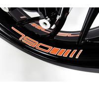 Adesivo letto cerchio scritta arancione compatibile per KTM 790 Duke, Adventu...