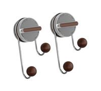 Adesivo Libera Ganci da parete Doppia Palla Ventosa Heavy Duty Hold ABS Hanger per Legno Silicone Bagno Cucina Uso Superfici lisce Ganci di aspirazione