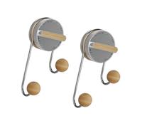 Adesivo Libera Ganci da parete Doppia Palla Ventosa Heavy Duty Hold ABS Hanger per Legno Silicone Bagno Cucina Uso Superfici lisce Ganci di aspirazione