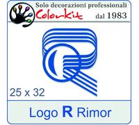 Adesivo Logo R Rimor cm. 25x32 - 001430 by Colorkit