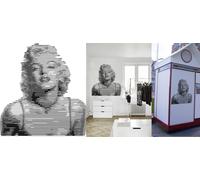 Adesivo Marilyn Monroe In Vinile Tagliato. Alta Qualità