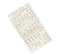 Adesivo metallico con lettere e numeri dorati glitterati in PVC grande lettera per diario taccuino scrapbooking PVC