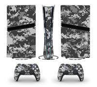 Adesivo mimetico per PS5 Pro, edizione digitale, pellicola protettiva per centro host, decalcomanie personalizzate fai da te per console digitale P5 Pro, antigraffio, protezione completa (007)