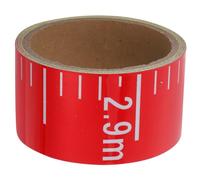 Adesivo Misuratore Livello Acqua in PVC Rosso per serbatoi | Lunghezza 300x5x0,1cm, Segni Chiari e Visibili, per Vasche e Monitoraggio Esterno
