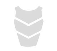 Adesivo moto 3D tank pad - bianco vernice protezione serbatoio antigraffio: f...