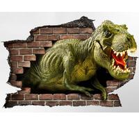 Adesivo murale 3D dinosauro T-Rex adesivo per muro cameretta bimbi wall sticker