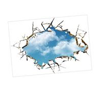 Adesivo Murale 3d Firmamento Blu, Decorazione per Camera e Soffitto | PVC Leggero, e Adesione Salda, Motivo Realistico Creativo per Casa e Stanza
