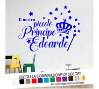 Adesivo Murale Cameretta IL NOSTRO PICCOLO PRINCIPE con NOME PERSONALIZZATO Wall