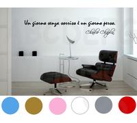 Adesivo Murale Charlie Chaplin FRASE-AFORISMA Wall STICKERS CHARLOT VINILE PARET