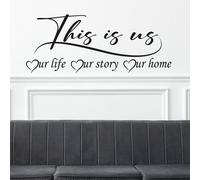 Adesivo murale con frase This is us |WS2526| Scritta da parete decorazione casa