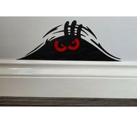 Adesivo Murale Divertente Per Auto Con Mostro Arrabbiato Spia Che Fa Boo Rif:4