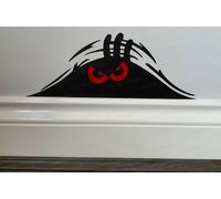 Adesivo Murale Divertente Per Auto Con Mostro Arrabbiato Spia Che Fa Boo Rif:4