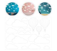 Adesivo murale mongolfiera a 1 foglio Decorazioni per la casa con motivo a