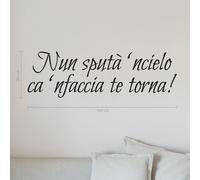 Adesivo murale Napoli frasi citazioni detti napoletani a1233