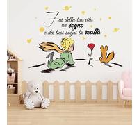 Adesivo Murale - Piccolo Principe Fai della tua vita un sogno e dei tuoi sogni la realtà | Adesivi Murali Da Parete, Scritte Adesive Italiane, Adesivo Pareti Camera Da Letto Cucina Soggiorno