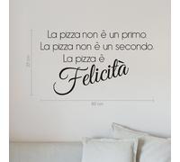 adesivo murale pizzeria passione pizza home frase cucinare b0564