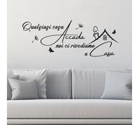 Adesivo Murale “Qualsiasi cosa accada noi ci rivediamo a casa” |WS2655| Decor