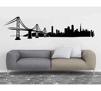 Adesivo Murale San Francisco Skyline Della Città Silhouette Adesivi Murali Adesivo Da Parete In Vinile Per Uffici Dormitorio Home Decor 42X171Cm