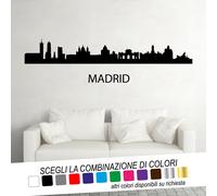 Adesivo Murale Skyline CAPITALI EUROPEE Wall Sticker Tattoo Parete EUROPA