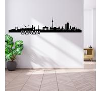 Adesivo murale skyline città Germania lunghezza 110 cm foil 22 disegni...