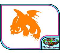 Adesivo Murale Vinile Toothless Come Addestrare il Tuo Drago B Cute