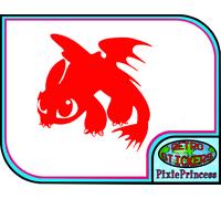 Adesivo Murale Vinile Toothless Come Addestrare il Tuo Drago B Cute
