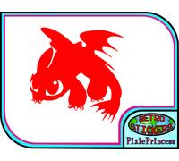 Adesivo Murale Vinile Toothless Come Addestrare il Tuo Drago B Cute