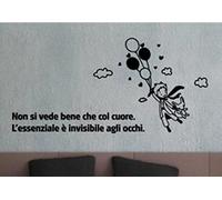 Adesivo murale - Wall Sticker - Non si vede bene che col cuore. Piccolo Principe - by tshirteria