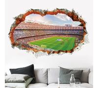 Adesivo Murales parete Cameretta dei bambini CAMPO di CALCIO STADIO 3D Casa Muro