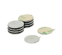 Adesivo N42 Magnete Neodimio Per Arti, Artigianato, Creazione Di Modelli, Fai -Da -Te, Hobby, Ufficio E Casa - 15Mm Dia x 1Mm - 1,1kg Di Tiro - Pacchetto Di 10