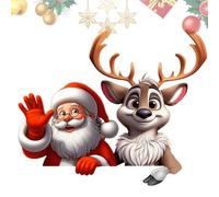 Adesivo natalizio per finestrino posteriore 'auto, decorazione per computer portatile, decorazione natalizia per finestrini auto, auto, decorazioni natalizie