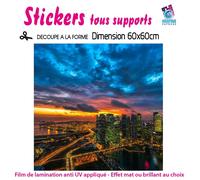 Adesivo New York Skyline Adesivo Art Deco Decorazione Parete NY-24