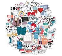 Adesivo Pack 50-Set di Prevenzione Epidemica Adesivi Chirurgici Fai da Te Notebook Account Adesivo Cellulare Computer Isolation Cup Decorazione