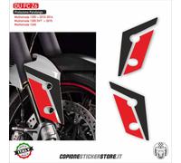 Adesivo parafango anteriore compatibile DUCATI MULTISTRADA 1200 1260 bianca Z6