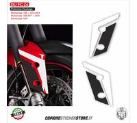 Adesivo parafango anteriore compatibile DUCATI MULTISTRADA 1200 1260 rossa Z4