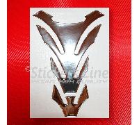 Adesivo paraserbatoio CROMATO a SPECCHIO protezione serbatoio moto Tank Pad CR#1