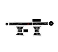 adesivo per auto Compatibile Con Range Per Rover Per Sport L494 Per Vogue L405 Per Discovery 5 Pulsante Nero Modalità Di Copertura Adesivi Per Auto Tuning Serratura Della Porta(Front AC control)