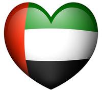 Adesivo per auto con bandiera della Palestina a forma di cuore, 12 x 12 cm