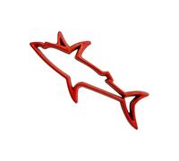 Adesivo per auto con emblemi | Adesivi per vetri di squalo - Metallo resistente alle intemperie - etichetta per modifiche per cofano, camion, moto