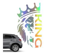 Adesivo per auto con leone, adesivo per paraurti con leone - Autoadesivi a decalcomania del a giungla a decorazione 'automobile,Riflette la luce, decalcomanie accattivanti per pareti di finestre