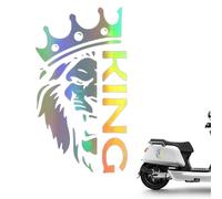 Adesivo per auto con leone, decalcomanie con leone per veicoli - Adesivi per decalcomanie per decorazioni per auto con | Fantastici adesivi con luce riflessa e forte per bicchieri, laptop, paret