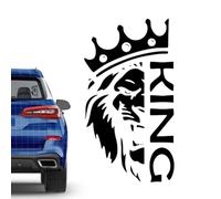 Adesivo per auto con leone, decalcomanie con leone per veicoli - Decorazione adesivo per auto con decalcomania per finestra,Riflette la luce, decalcomanie accattivanti per pareti di finestre, bicchier