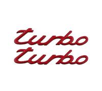Adesivo per auto con logo TURBO (rosso)