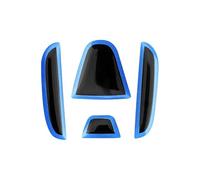 Adesivo per auto Door Bowl Trim 1 Pz Auto Volante Anteriore Posteriore Emblema Distintivo Logo Adesivo Per Accord Per Civic Per Spirior Per City Per FIT Per CRV adesivo decorativo per interni(Blu)