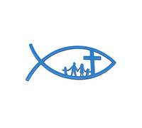 Adesivo per auto Pesce Emblemi Fish Colla Finiture in Metallo Per Finestre Auto Paraurti Accessori religiosi
